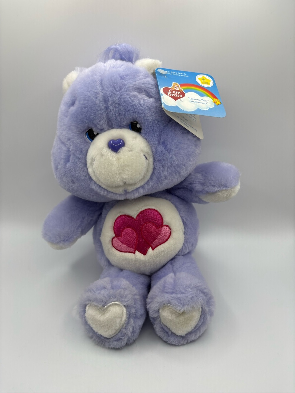 NWT 2003 Harmony Care Bear Carlton Cards Play Along AGC 20th Anniversary 12”